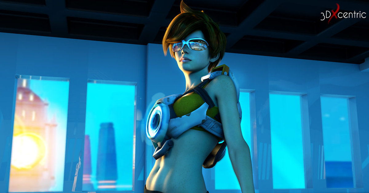 Tracer 3DXcentric, Tracer, Overwatch, 3dxcentric.