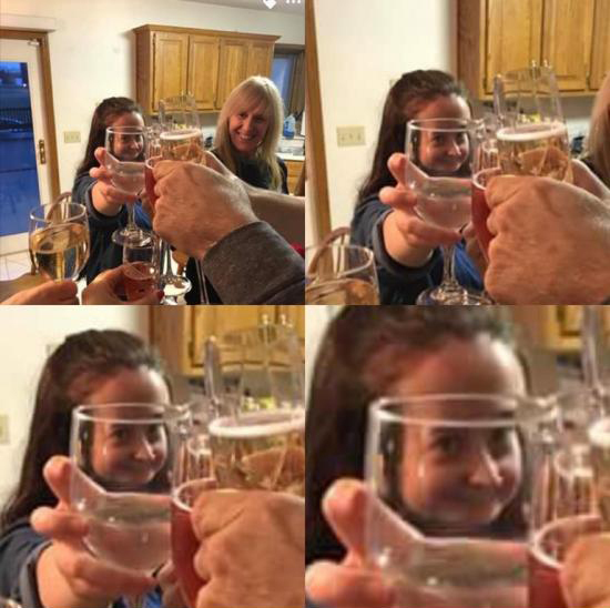 The optics are joking. - Not mine, Visual effects, Humor, Goblets, Girls, The photo