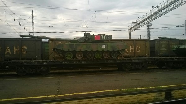 Chinese tank in the vast Russian Railways - My, Tanks, China, Russian Railways