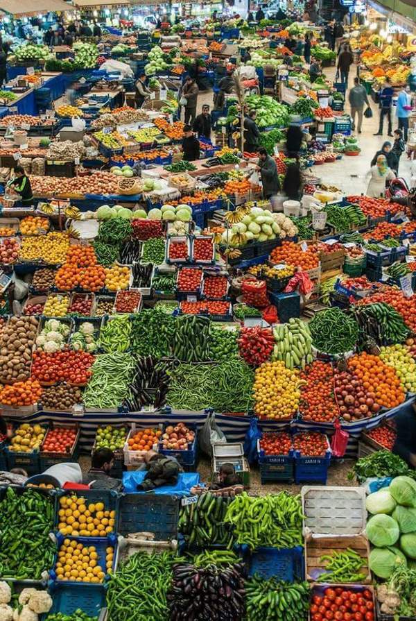 Market in Tehran. - Tehran, Iran, Market, Vegetables, The photo, Abundance