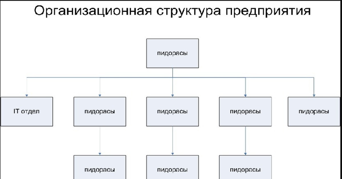 Структура it компании схема