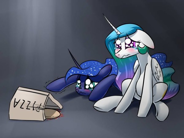 Heartbreaking - My little pony, PonyArt, Princess celestia, Princess luna, Underpable