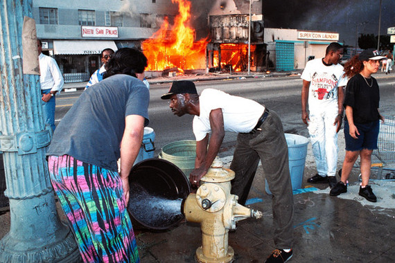 Los Angeles 1992 - Longpost, The photo, America, Los Angeles, Disorder