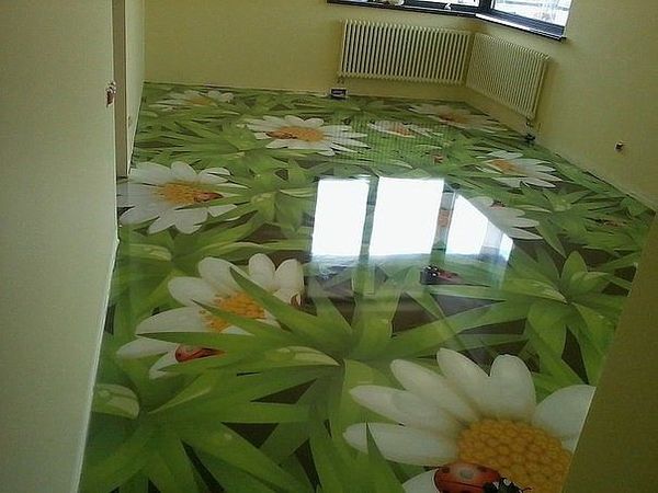 Self-leveling floor - House, 