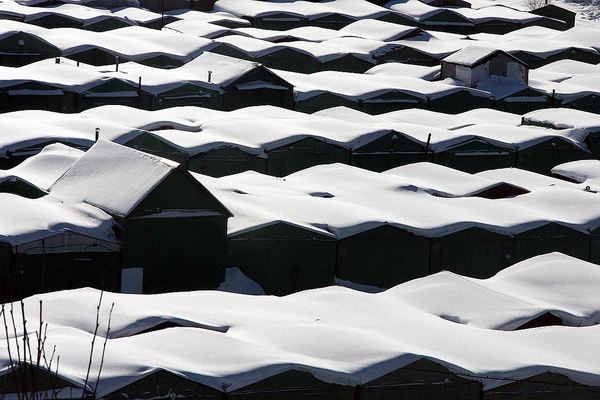 Well, yes, it's just garages. - Garage, Snow, beauty