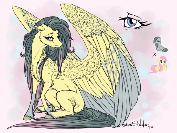  (,    ) My Little Pony, Fluttershy, Marble Pie, Fusion