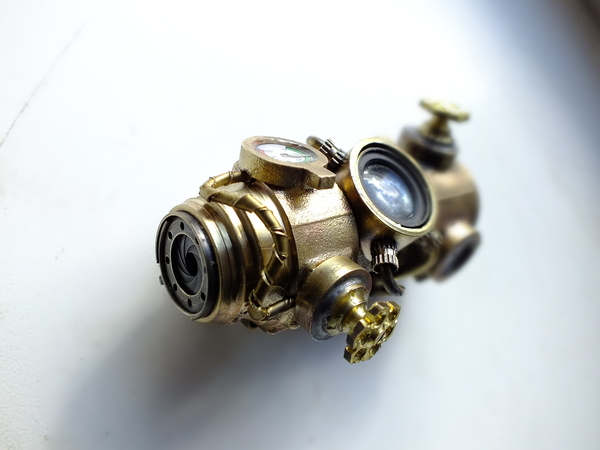 Diesel cyber steampunk flash drive))) - My, Flash drives, Dieselpunk, Steampunk flash drive, Cyberpunk, , Video, Longpost