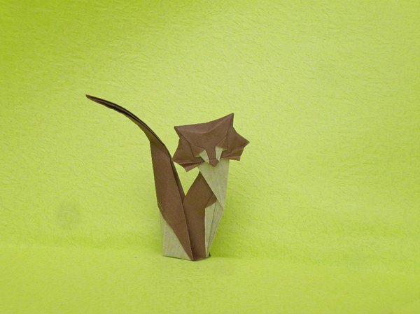 origami cats - cat, Longpost, Paper, Origami, My