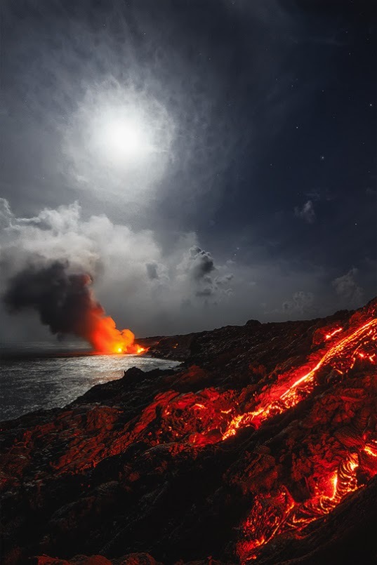 Lava post. - The photo, , Magma, Eruption, Longpost, Eruption