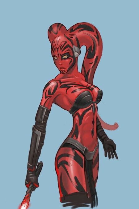 Elegant and loving Darth Talon - Star Wars, Art, Longpost