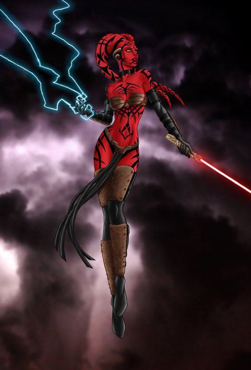 Elegant and loving Darth Talon - Star Wars, Art, Longpost