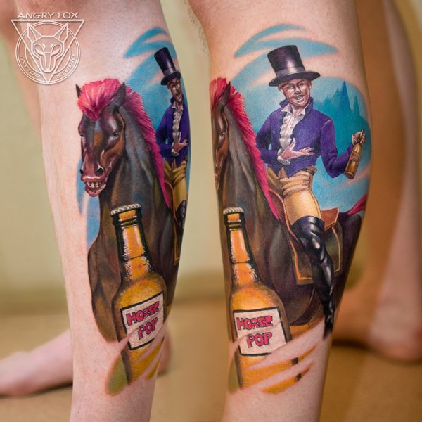 Look at my horse, my is amazing! - Моё, Look at my horse, Tattoo, Эскиз, Тату, Екатеринбург, Лошади