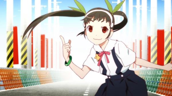 You have to be first, second loser, sempai. - Anime, Anime art, Hachikuji Mayoi, Monogatari series