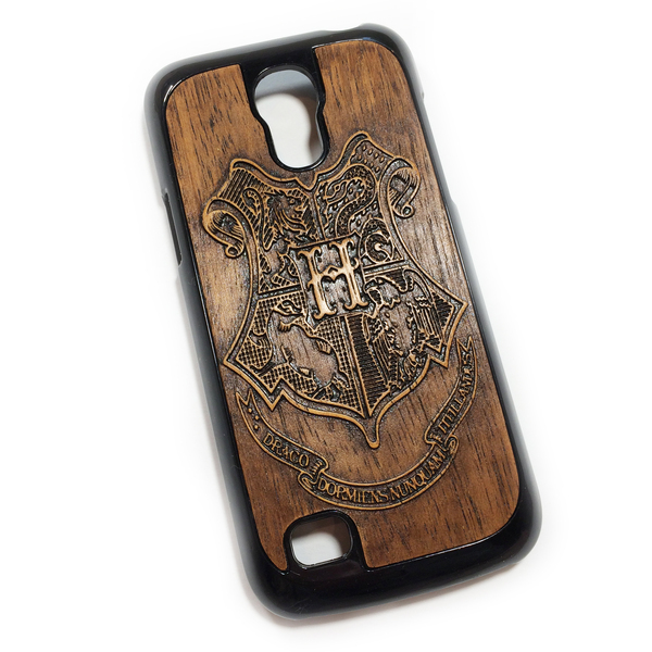 Wood Case for Galaxy S4 Mini - Hogwarts - My, , The Gift of Hands, , Samsung, Galaxy, Harry Potter, Joanne Rowling, Hogwarts, Longpost