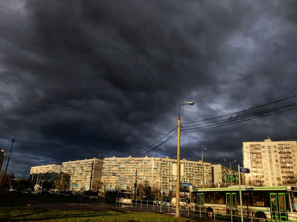 Atmospheric - The photo, Zelenograd, Atmospheric, Clouds, Sky, My, Weather