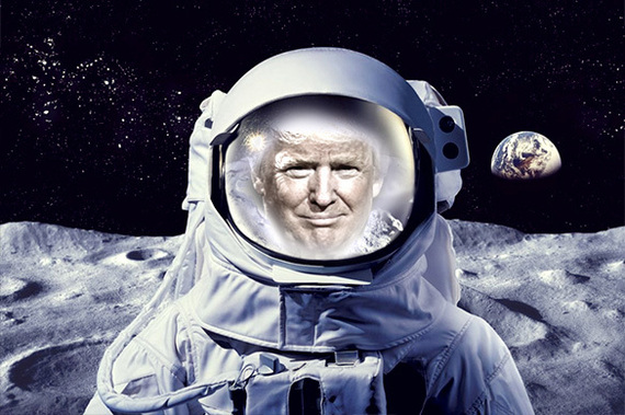 Trump wants to go to the moon in 2018 - Events, Society, USA, moon, Space, Donald Trump, Mastering, Pravdaru