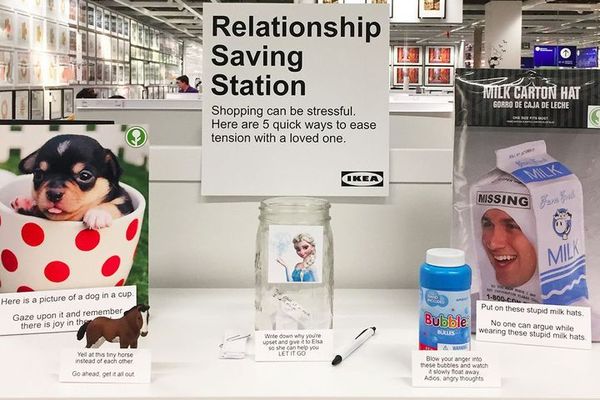Burbank's IKEA launches 'Relationship Rescue Station' - IKEA, Relationship, Argument, Experiment, Longpost, Elsa, Cold heart, 