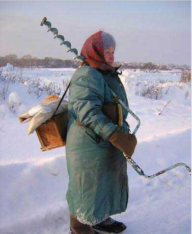 All for fishing. - Grandmother, Winter fishing, Grandma, Fishing, My