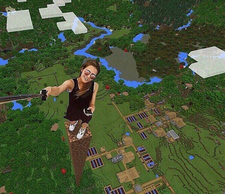 When vacation was really good - Vacation, Minecraft, The photo, Selfie, Photoshop