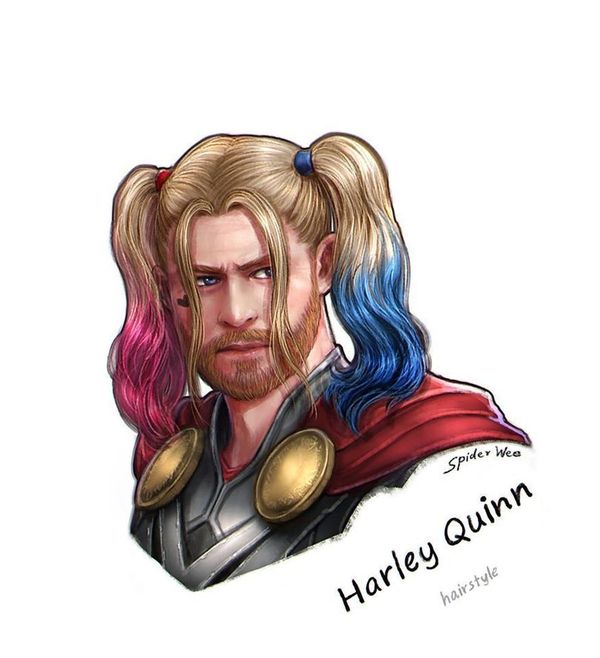 Новые прически Тора комиксы, Marvel, тор, Прическа, Прикол, Картинки, длиннопост