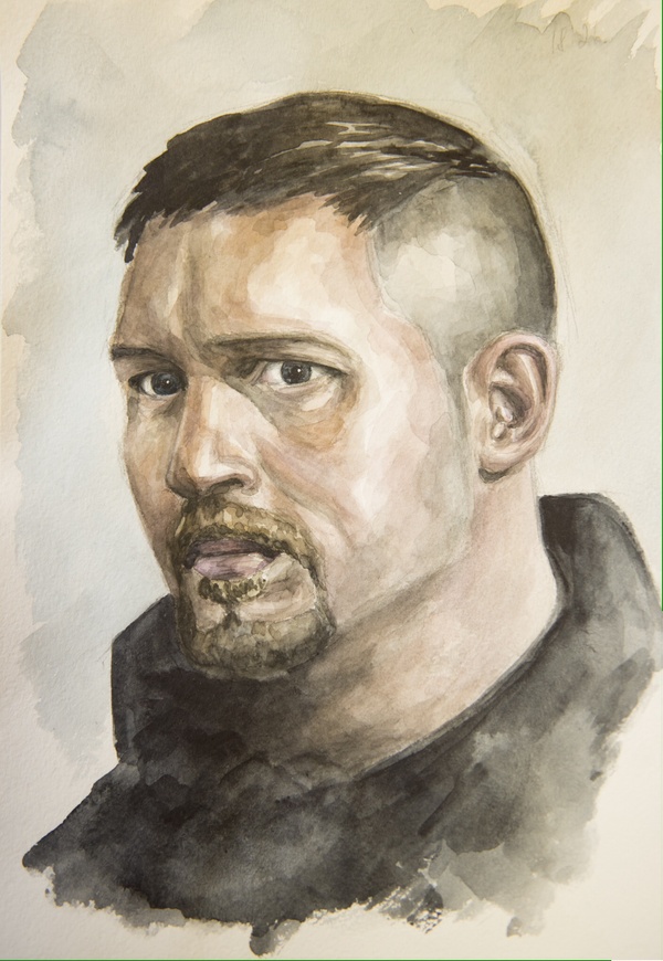 Based on the series Taboo. - Tom Hardy, My, Drawing, Serials, Taboo