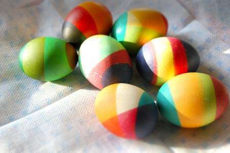 Coloring Easter eggs - Holidays, Easter, Eggs, beauty, Video, Longpost