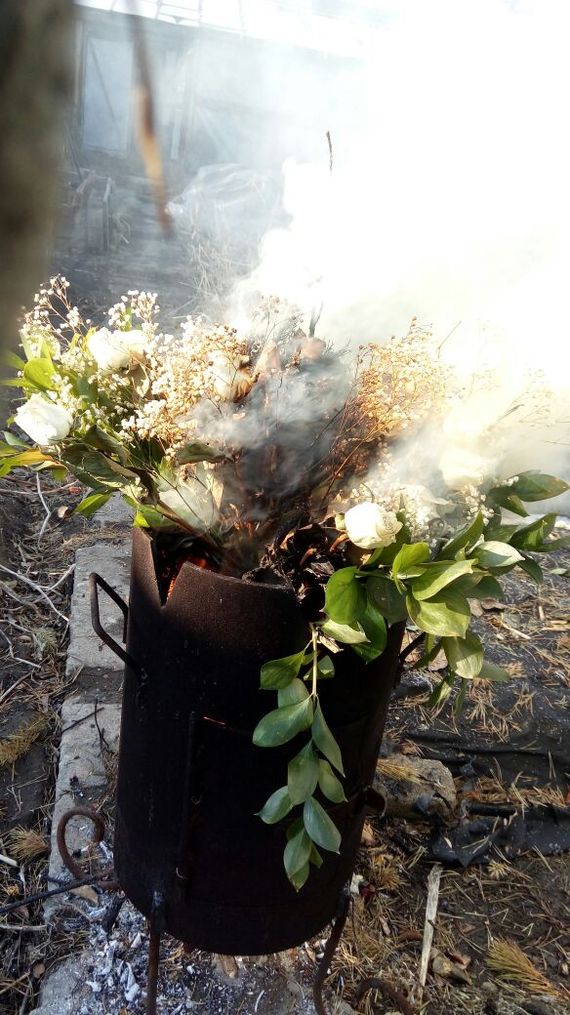 Bouquet... (Only one photo) - My, Bouquet, Fire, Composition