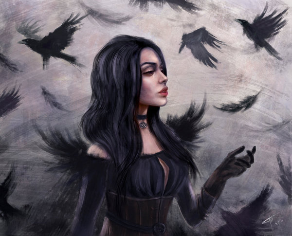 Yennefer - DeviantArt, Ведьмак, Рисунок, Йеннифер, Девушки, Tamikaproud