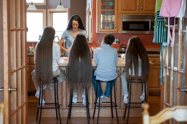 Rapunzel family - Hair, Family, Daughter, A son, Long hair