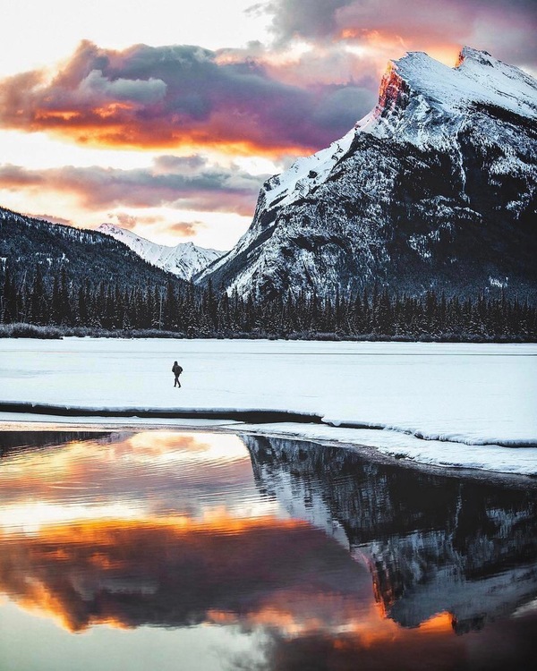 Alone with nature - The photo, Nature, Person, Peace, Land, A selection, The mountains, Forest, Longpost