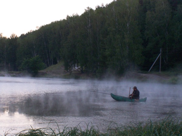 Memories of fishing... - My, Fishing, Ulyanovsk, A boat, Car, Lake, Fishing rod
