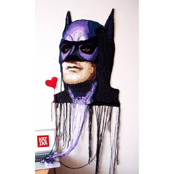Knitted Batman. - Needlework, Knitting, Batman