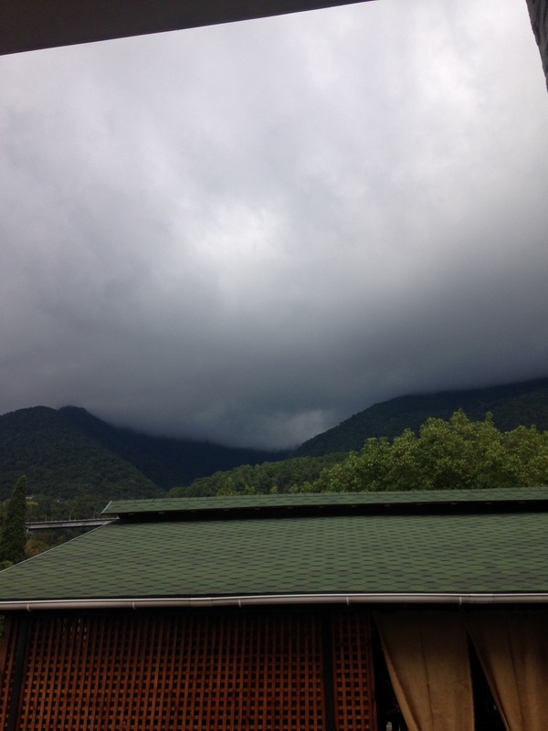 Epic mountain.. calm before the storm... Gagra Abkhazia.. - My, Weather, Storm, The mountains