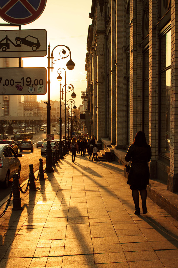 Golden hour - My, Vladivostok, Town, Loneliness, Walk, The photo, Centre