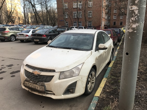 Угнали? - Моё, Авто, Chevrolet, Chevrolet cruze, Угон, Грязное авто, Москва