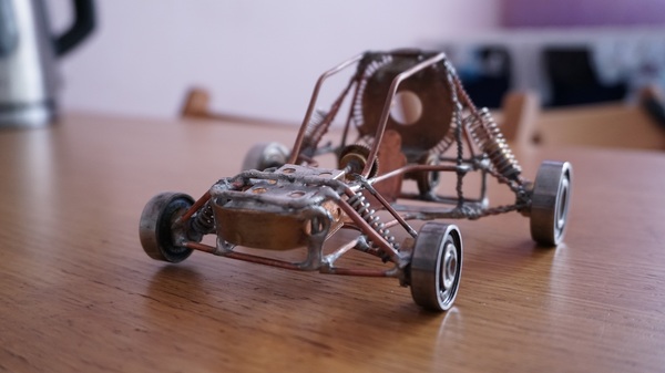 Steampunk copper buggy - My, Steampunk, Buggy, Copper, Longpost