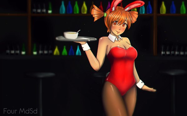 The cutest waitress I have ever seen - Camp owlet, Visual novel, Art, Four MdSd, Alisa Dvachevskaya