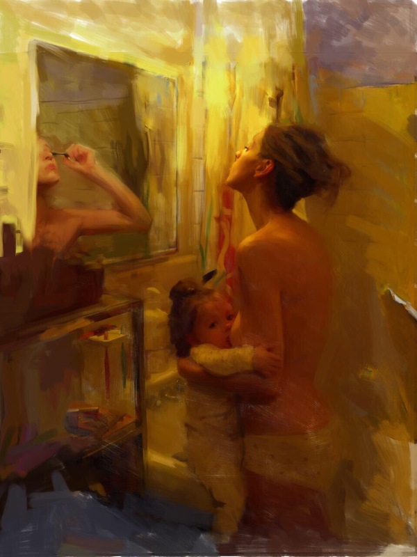 Multitasking - NSFW, Painting, Butter, Artist, Mum, Strawberry