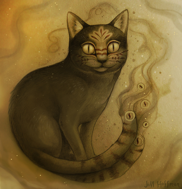 Bakeneko. - Bakeneko, cat, Art, Milota, Monster