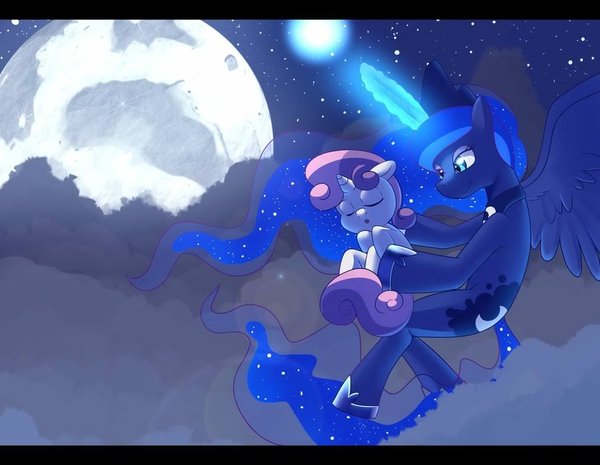 Nightwatch My Little Pony, Ponyart, Princess Luna, Sweetie Belle