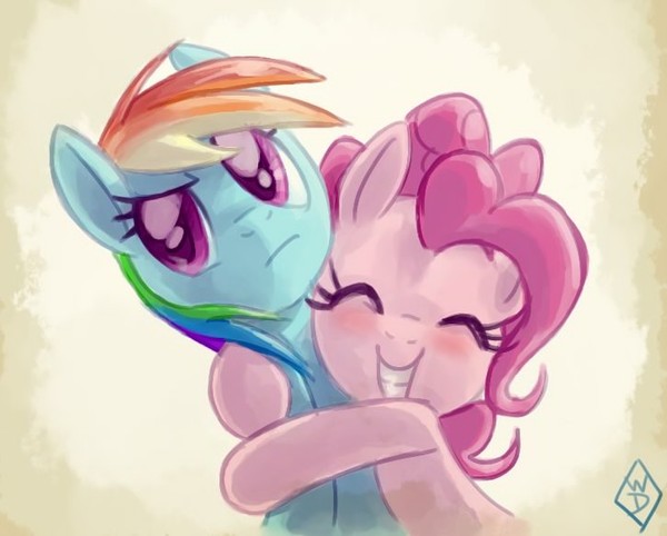 I Love My Dashie My Little Pony, Ponyart, Pinkie Pie, Rainbow Dash, , White Diamonds