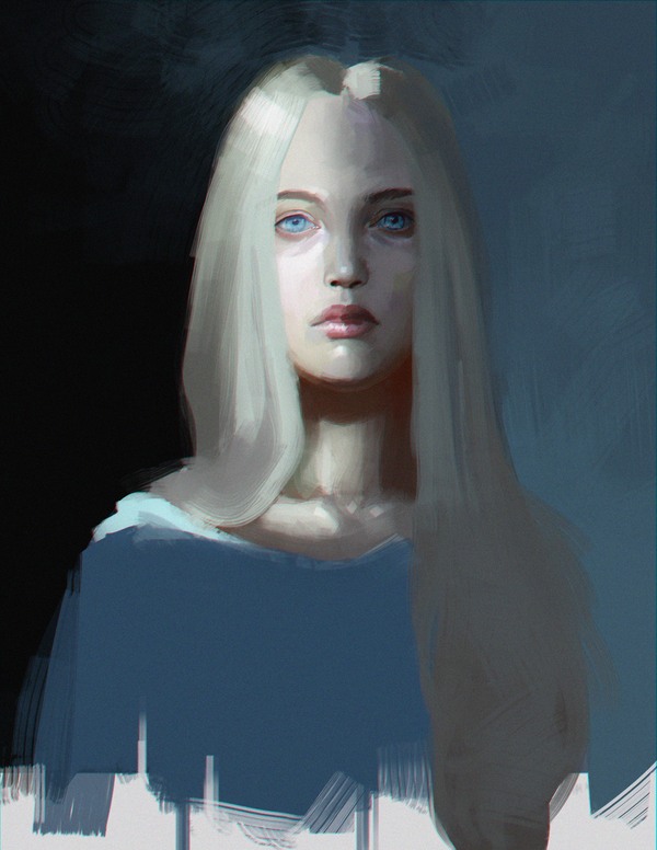 Холодный взгляд Арт, Рисунок, Стадик, Photoshop, Девушки