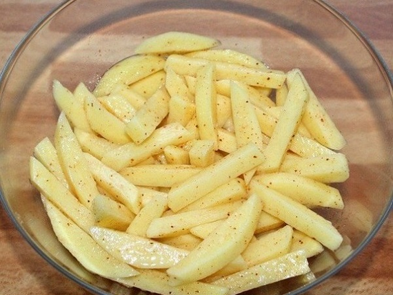 Хрустящий картофель фри в духовке
