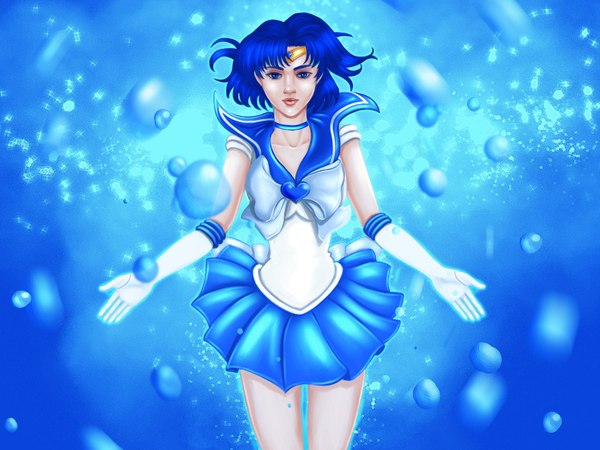   ,   )) , , , Sailor Moon, Sailor Mercury
