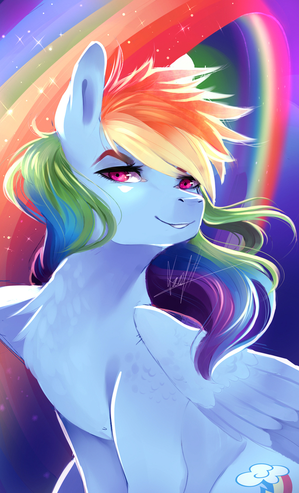 ... My Little Pony, Ponyart, Rainbow Dash,  