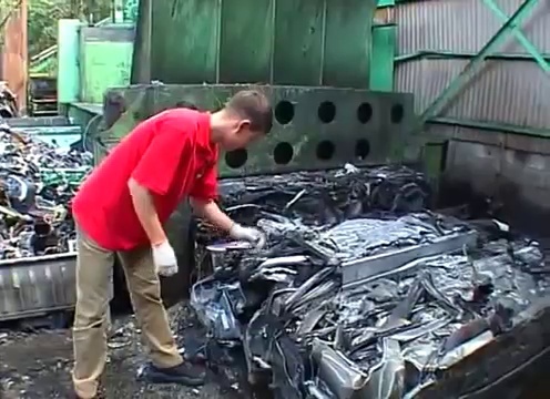 Utilization of Japanese cars and other foreign cars - Scrap metal, Auto, Car recycling, , Scrap metal press, Disposal, Video, Longpost