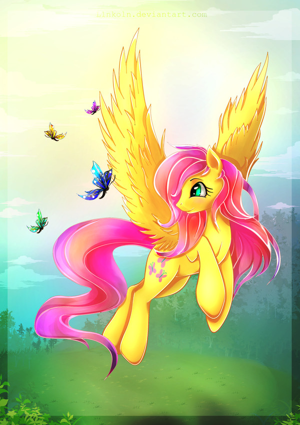 I dug up some good art from the Paleozoic era ... - Fluttershy, My little pony