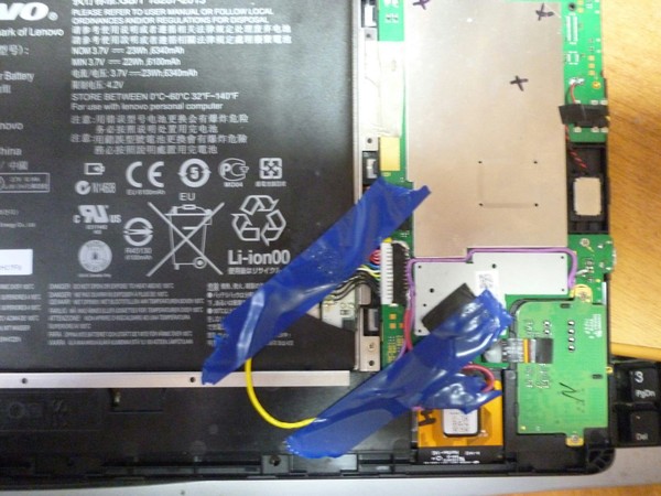 Do not do like this... - My, Repair of equipment, Kopeysk, Insulating tape, Longpost, Lenovo