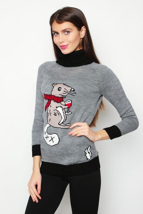 April ... Falling snow outside the window ... It's time to put on your favorite sweater with a thumping squirrel - Pullover, , Fashion from May Professional, Hopelessness, Fashion