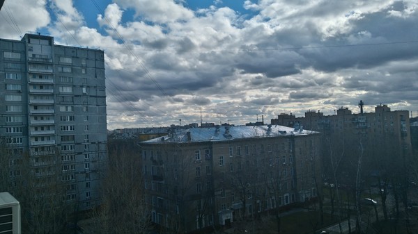 Sky in Moscow. - My, Weather, Sky, Beautiful, Moscow, 